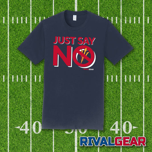 Just Say No T-Shirt for Arizona Football Fans (Anti-Airzona State)