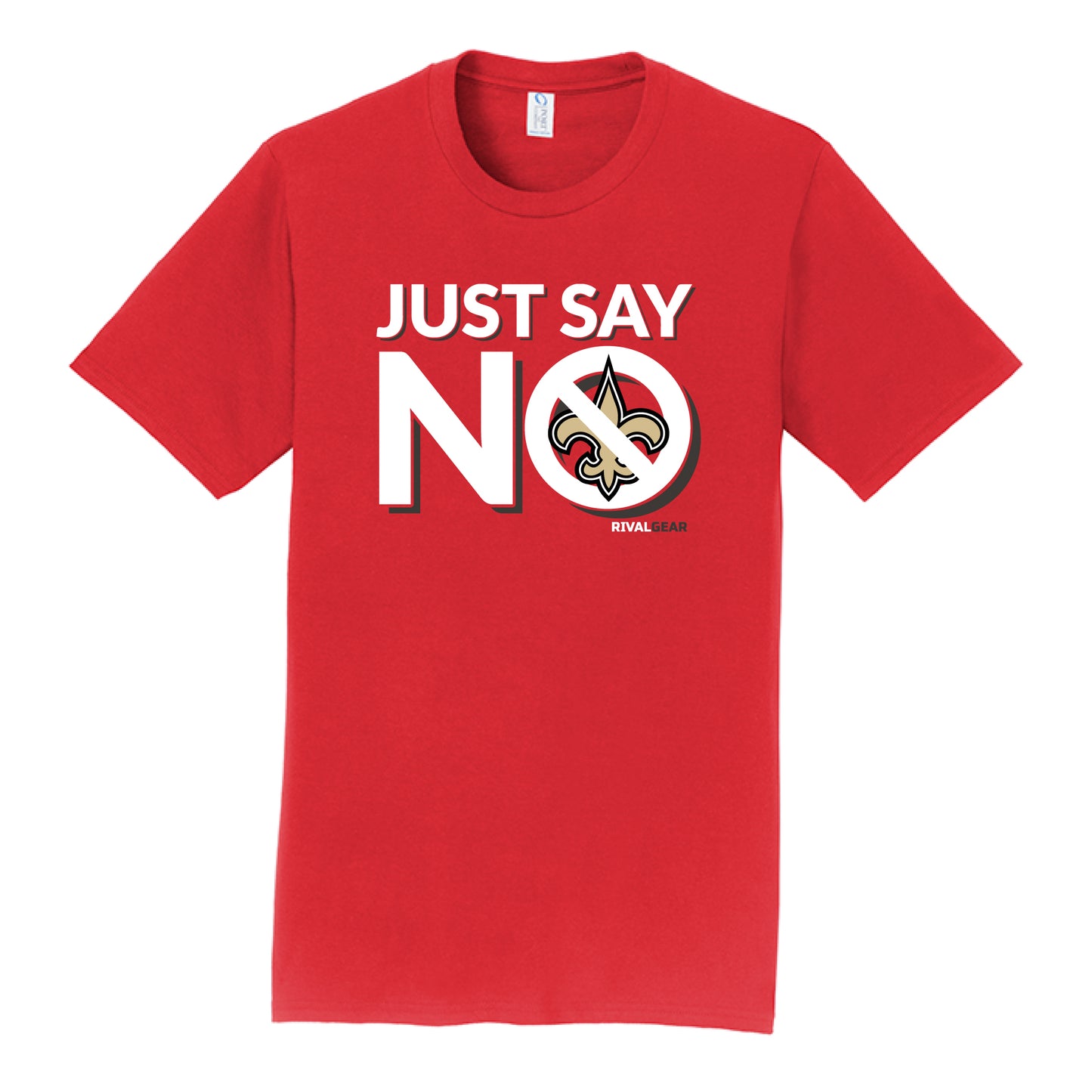 Just Say No T-Shirt for Buccaneers Football Fans (Anti-Saints)