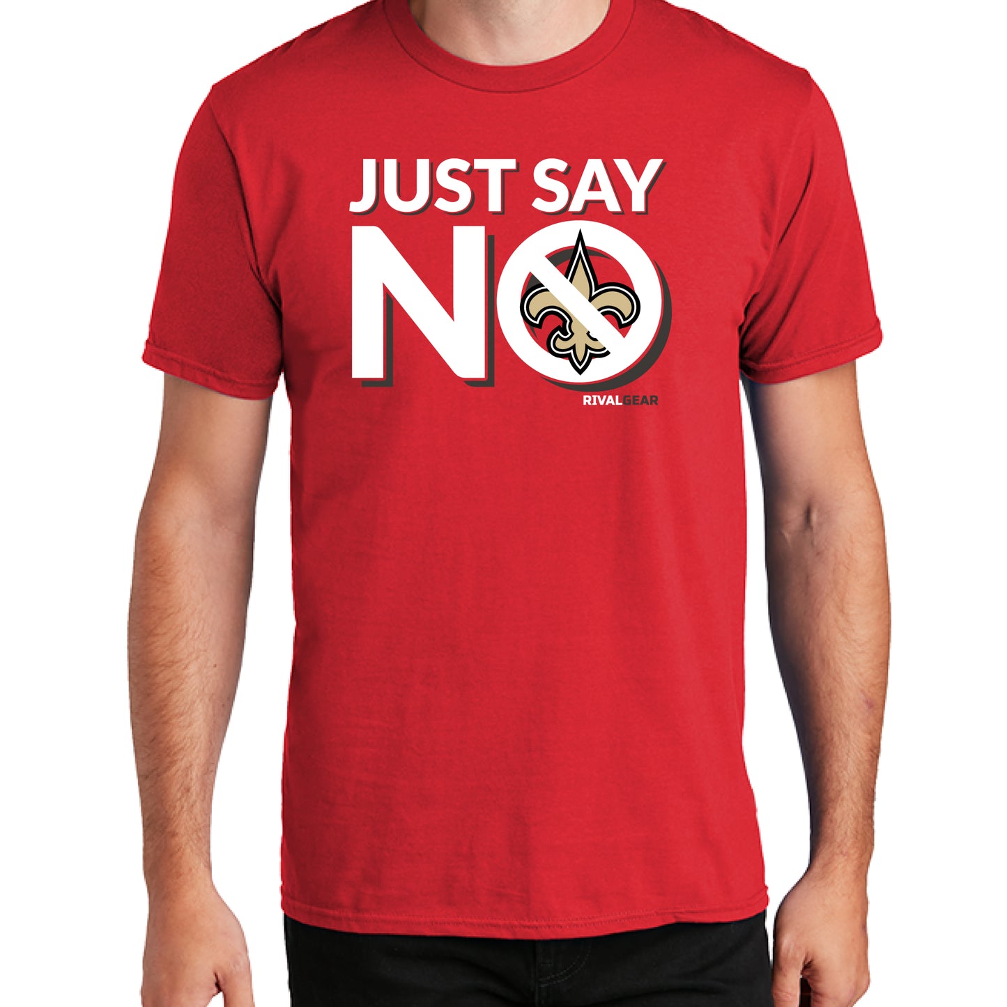 Just Say No T-Shirt for Buccaneers Football Fans (Anti-Saints)