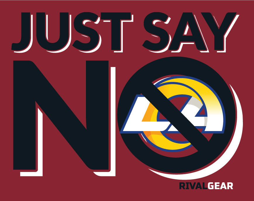 Just Say No T-Shirt for Cardinals Football Fans (Anti-Rams)