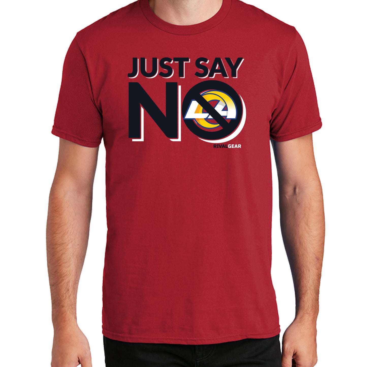 Just Say No T-Shirt for Cardinals Football Fans (Anti-Rams)