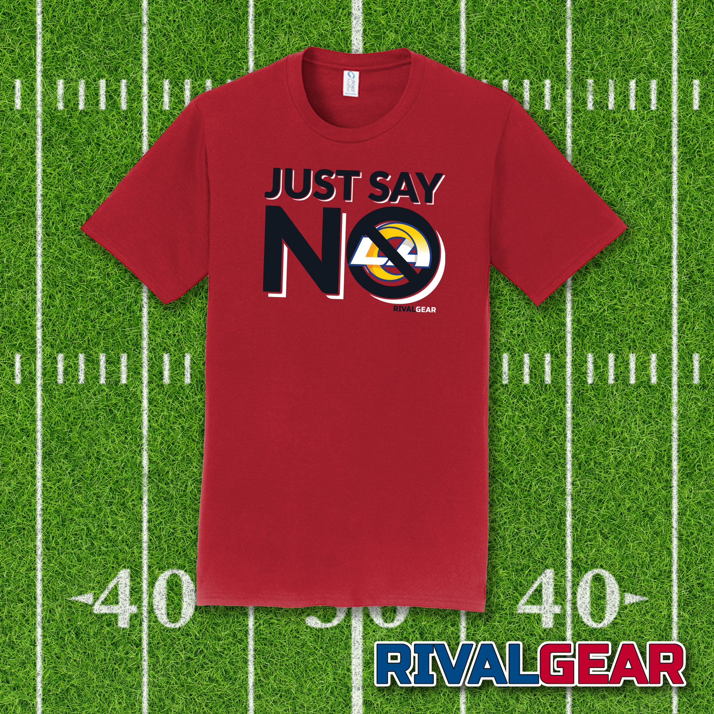 Just Say No T-Shirt for Cardinals Football Fans (Anti-Rams)