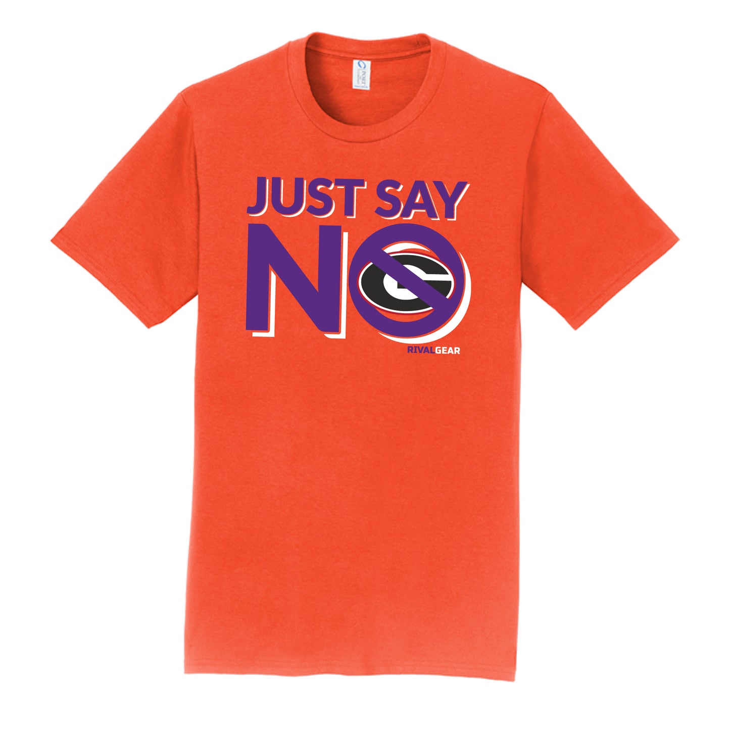 Just Say No T-Shirt for Clemson Football Fans (Anti-Georgia)
