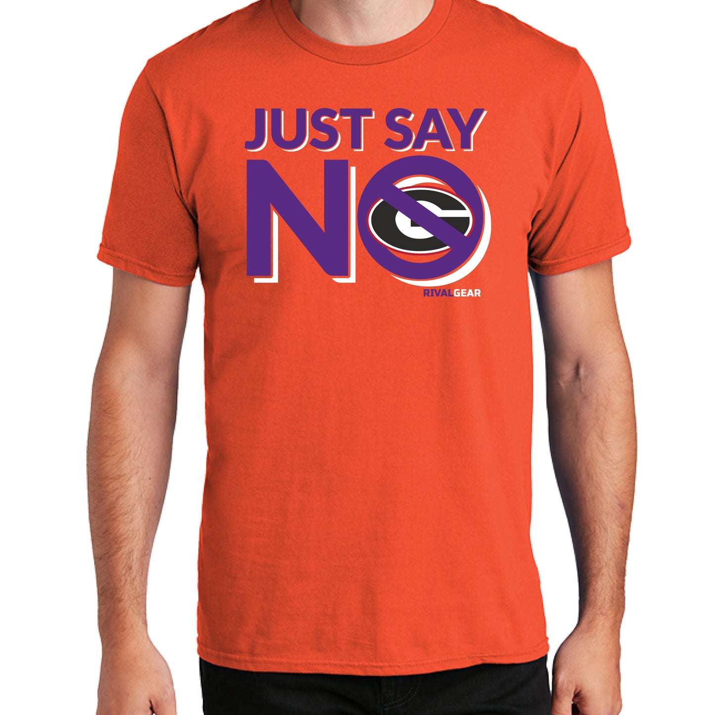 Just Say No T-Shirt for Clemson Football Fans (Anti-Georgia)
