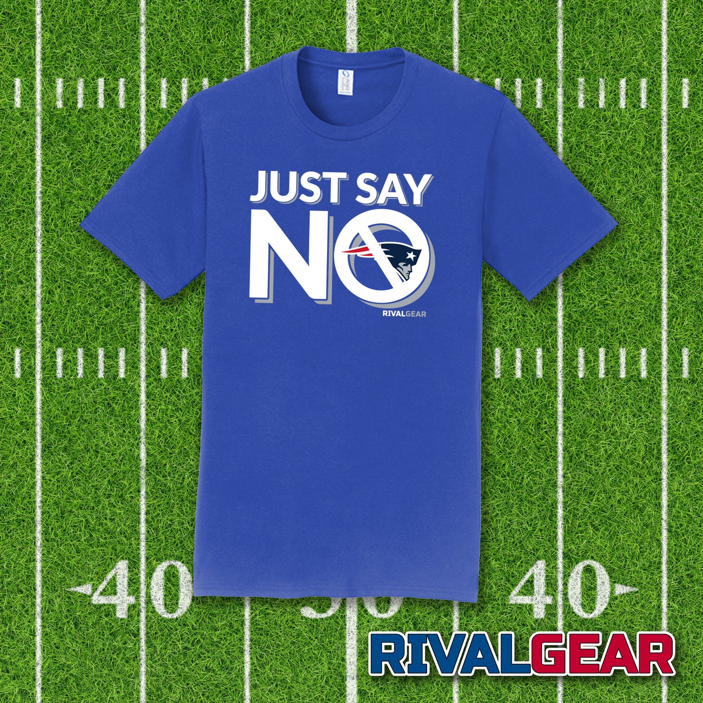 Just Say No T-Shirt for Colts Football Fans (Anti-Patriots)