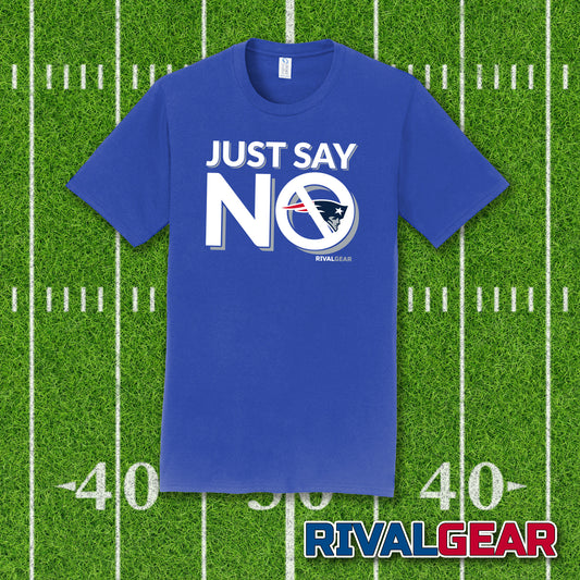 Just Say No T-Shirt for Colts Football Fans (Anti-Patriots)