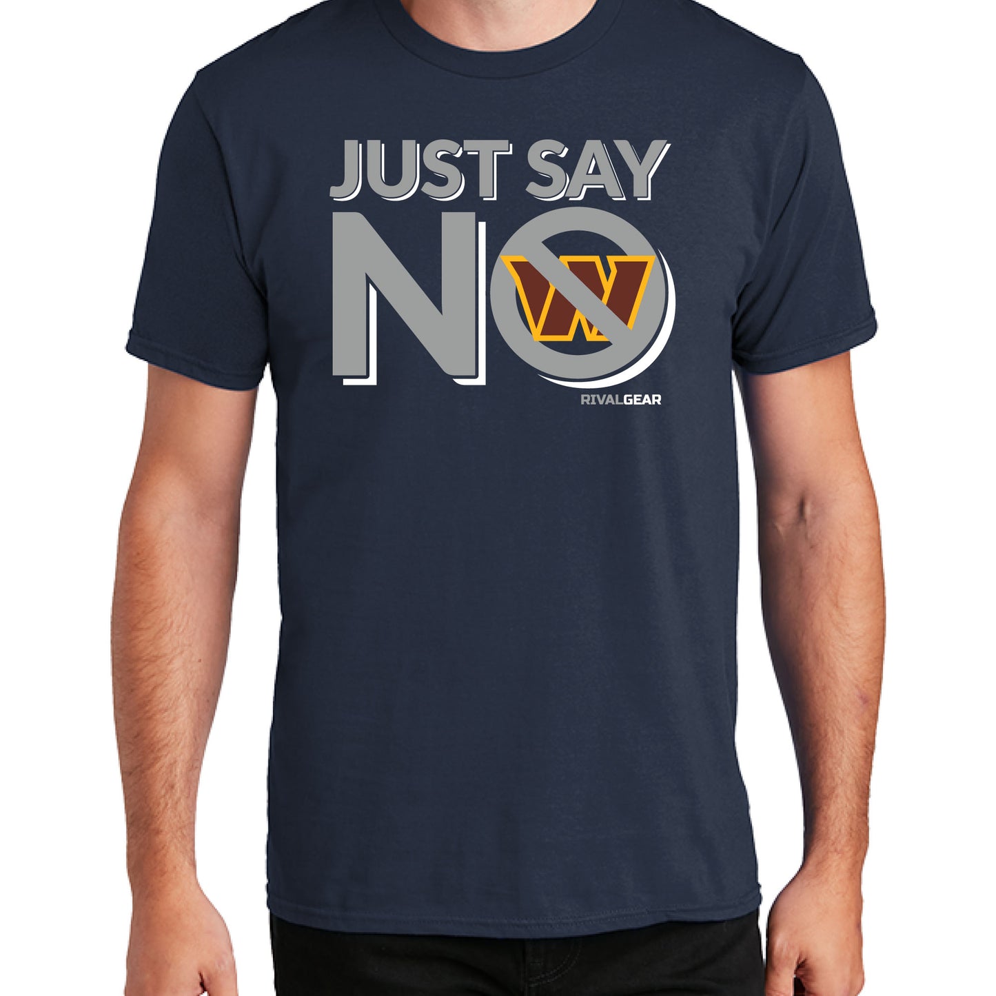 Just Say No T-Shirt for Cowboys Football Fans (Anti-Commanders)