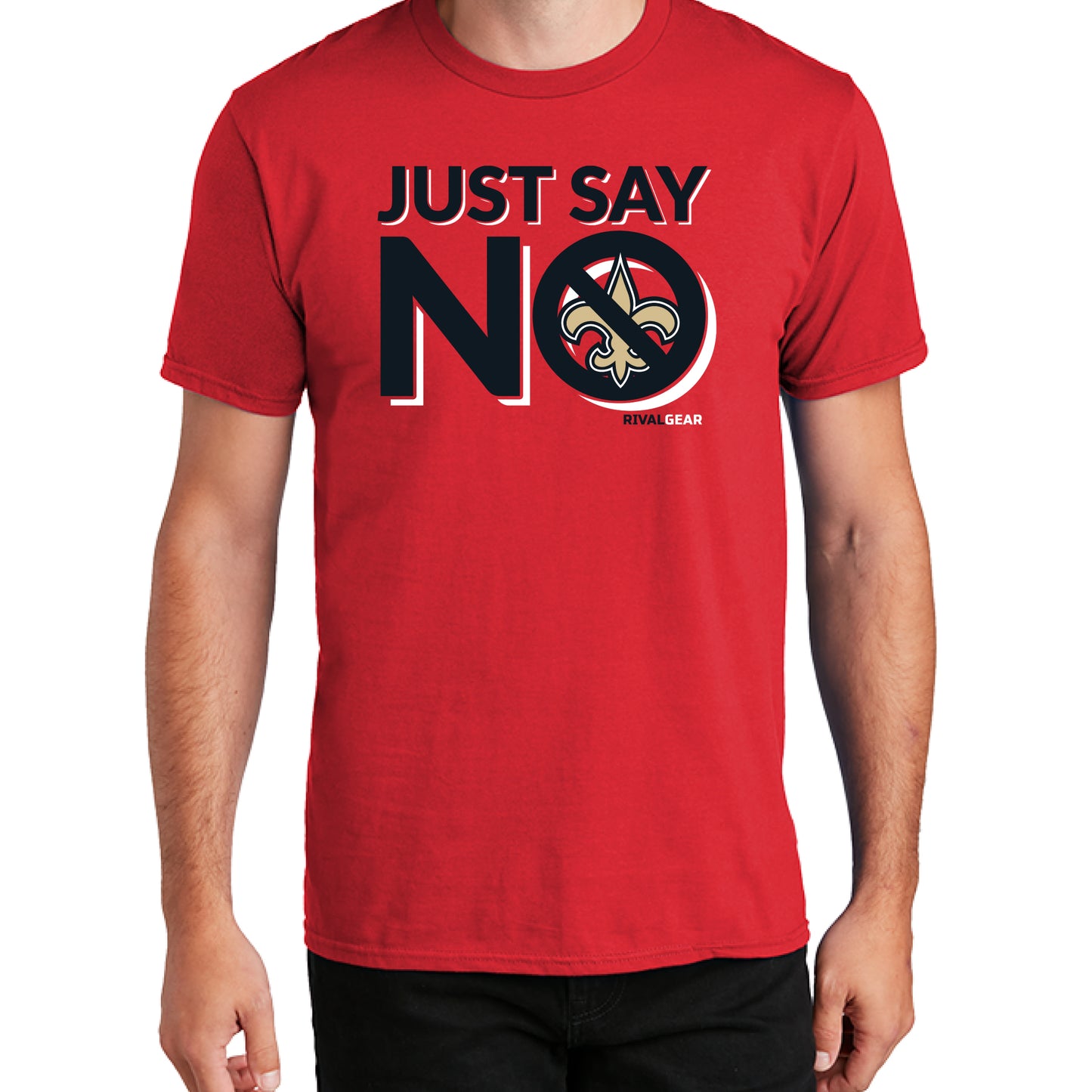 Just Say No T-Shirt for Falcons Football Fans (Anti-Saints)