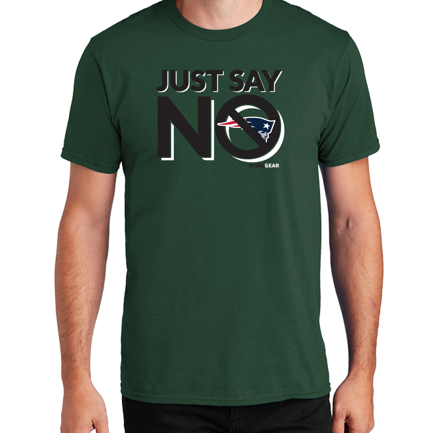 Just Say No T-Shirt for Jets Football Fans (Anti-Patriots)