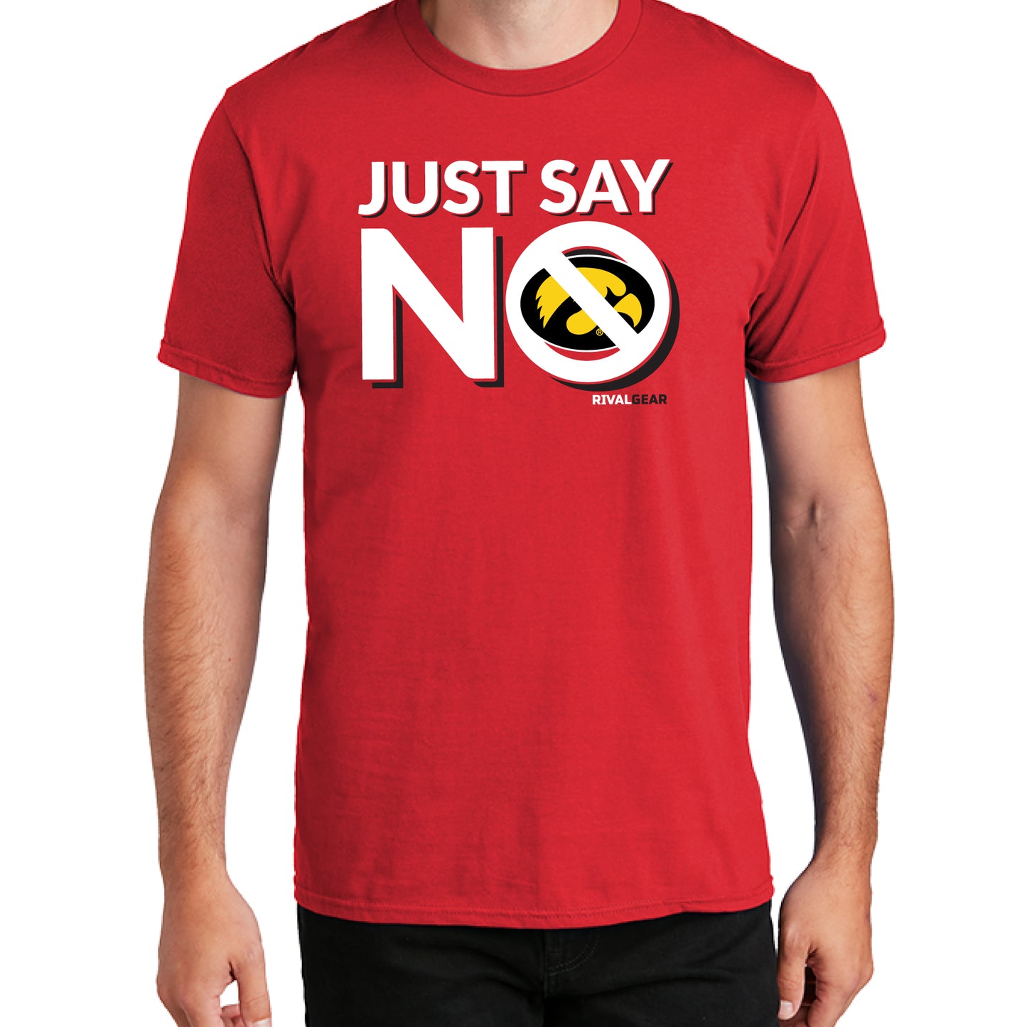 Just Say No T-Shirt for Nebraska Football Fans (Anti-Iowa)