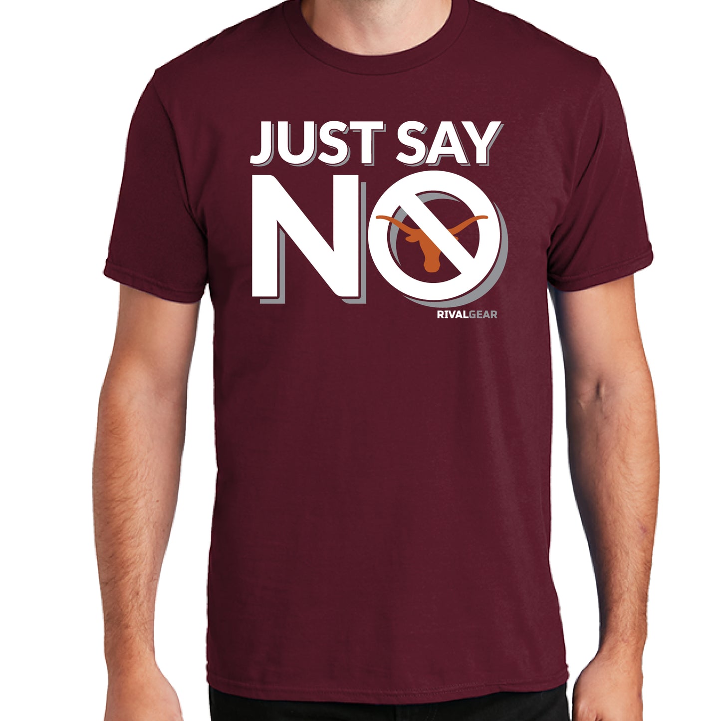 Just Say No T-Shirt for Texas A&M Football Fans (Anti-Longhorns)