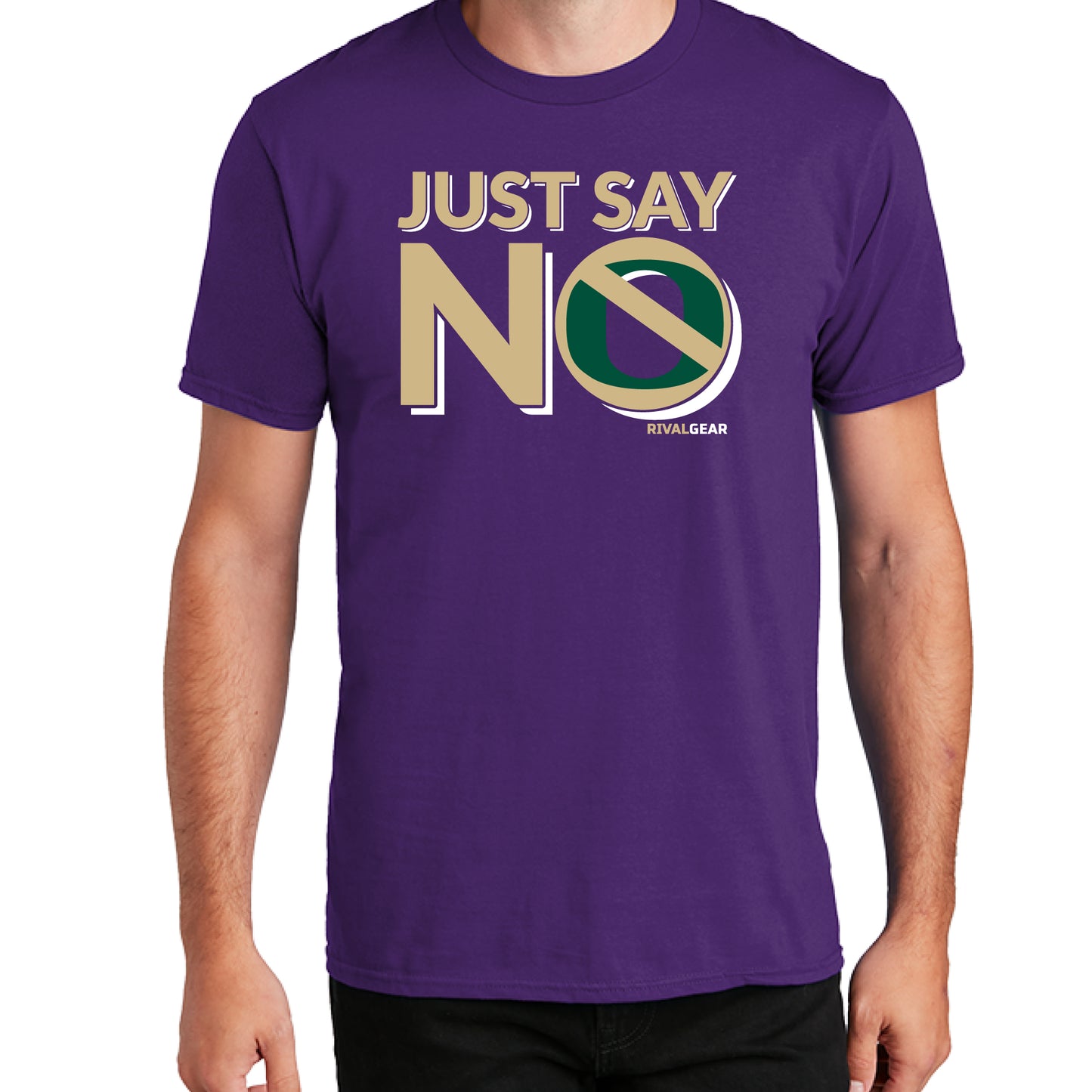 Just Say No T-Shirt for University of Washington Football Fans (Anti-Oregon)