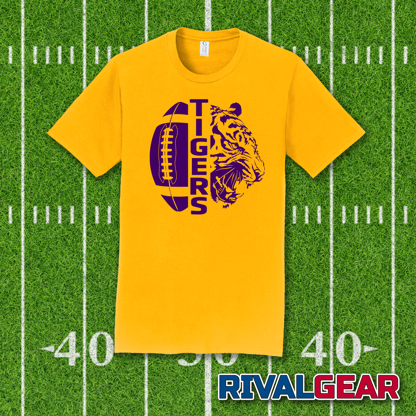 Athletic Spirit - LSU Football Fans T-Shirt