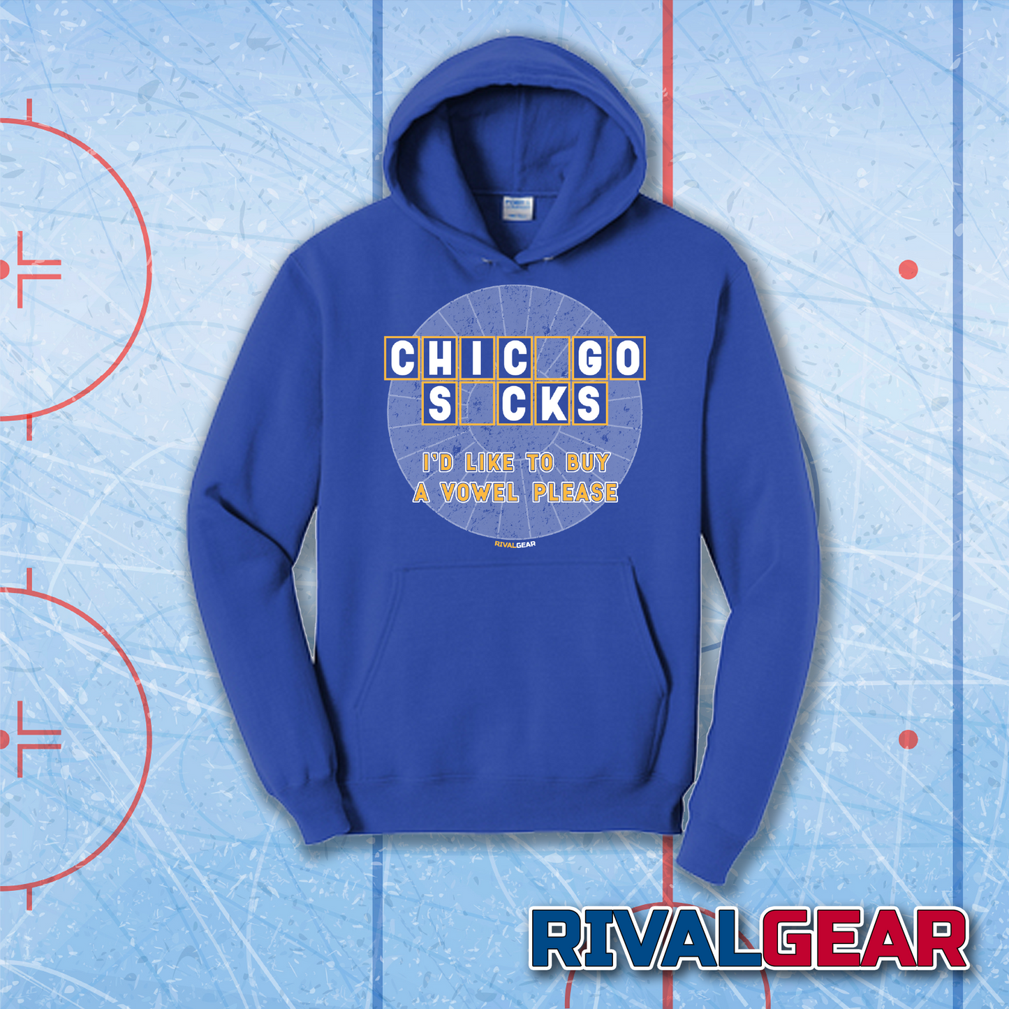 Buy A Vowel Hoodie for Blues Hockey Fans (Anti-Chicago)