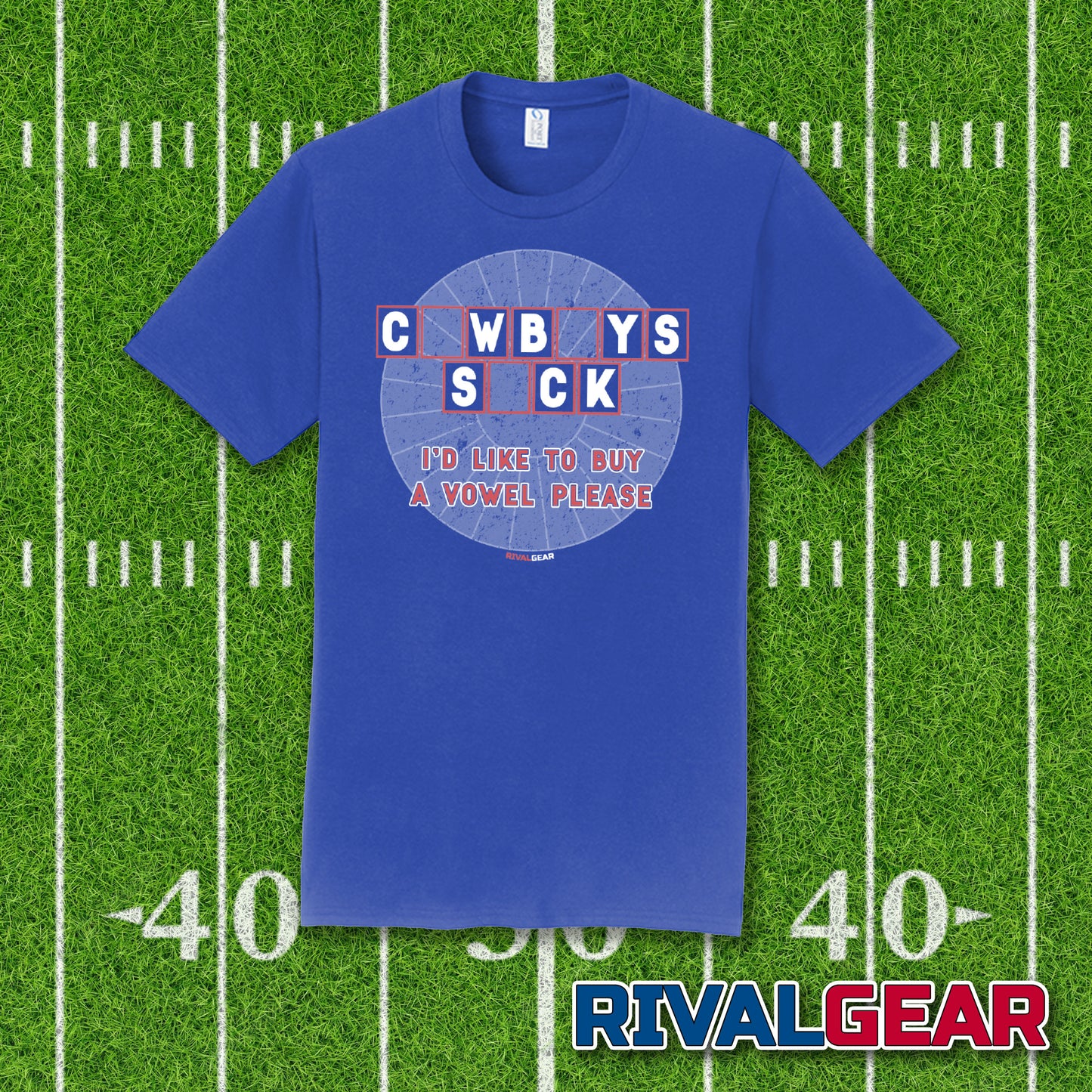 Buy A Vowel T-Shirt for Giants Football Fans (Anti-Cowboys)