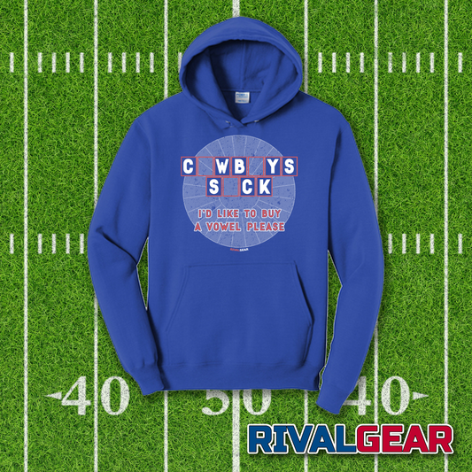 Buy A Vowel Hoodie for Giants Football Fans (Anti-Cowboys)