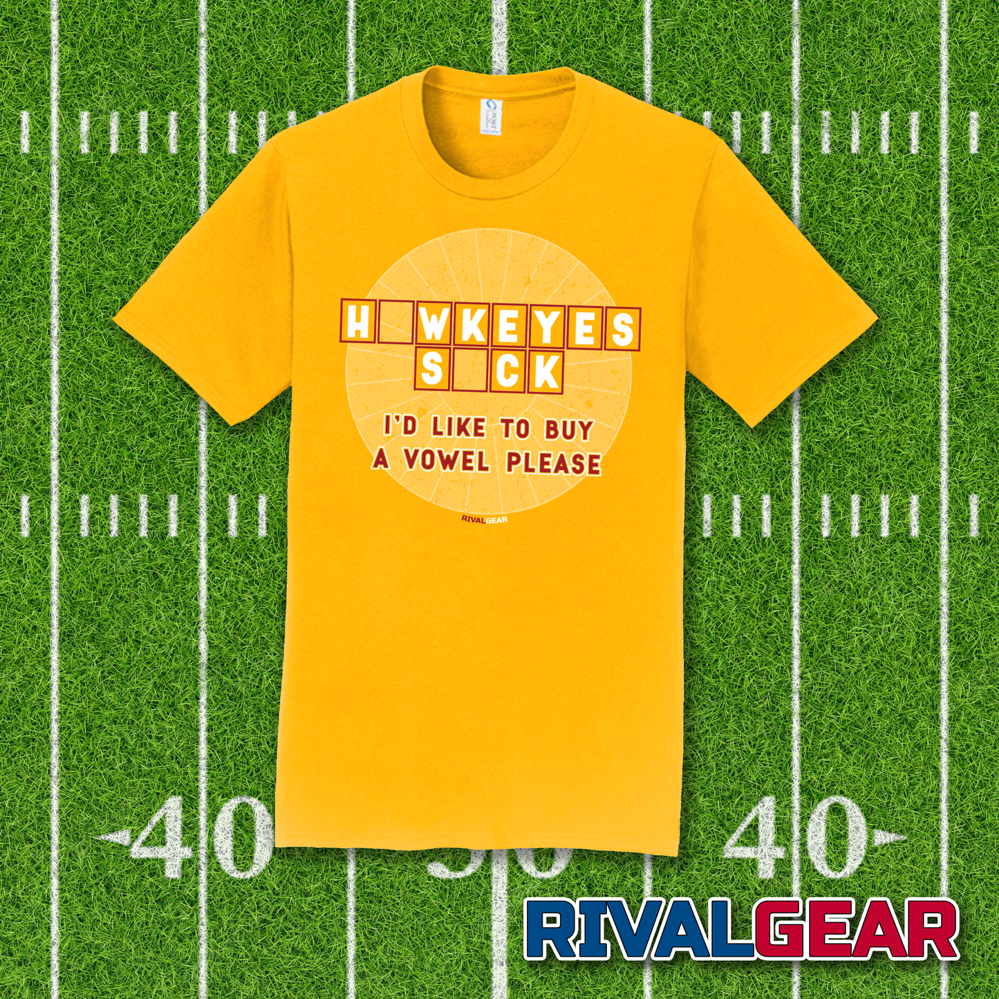 Buy A Vowel T-Shirt for Iowa State Football Fans (Anti-Iowa)