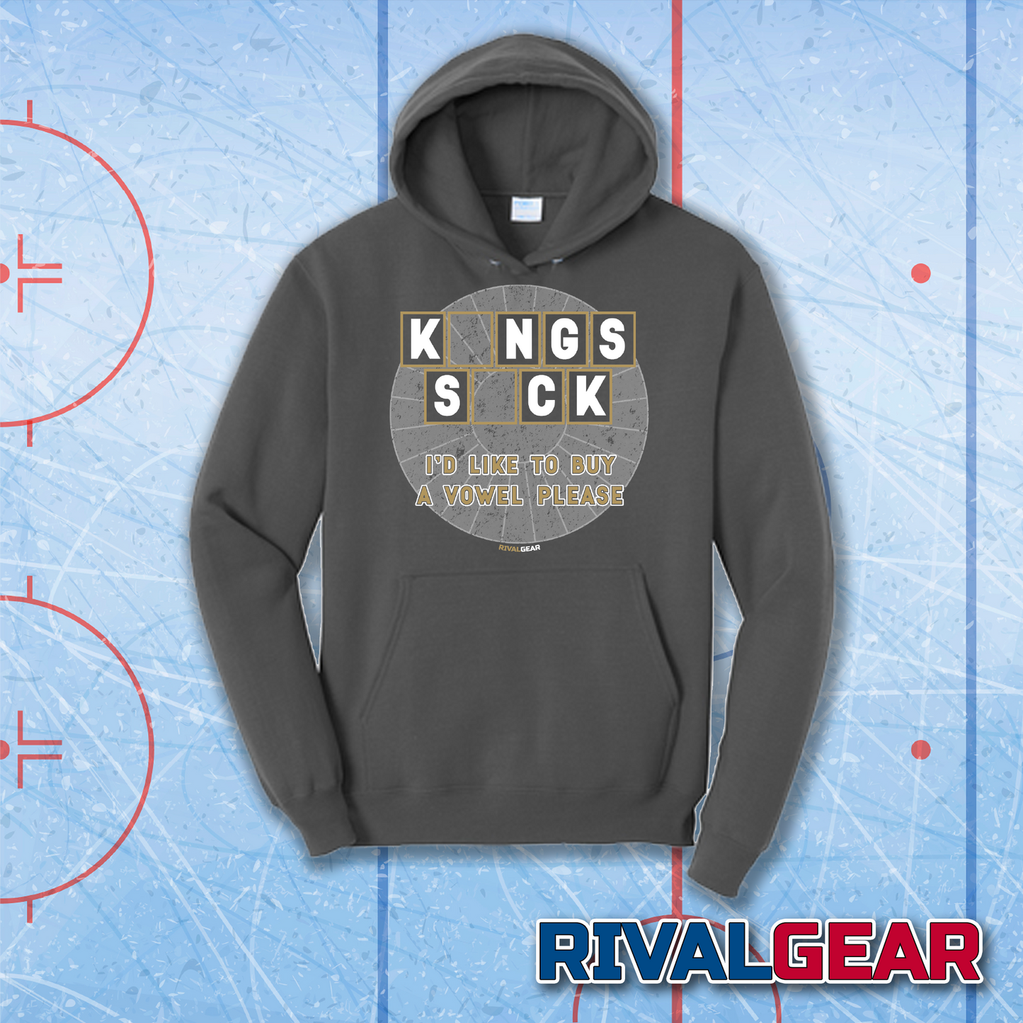 Buy A Vowel Hoodie for Knights Hockey Fans (Anti-Kings)