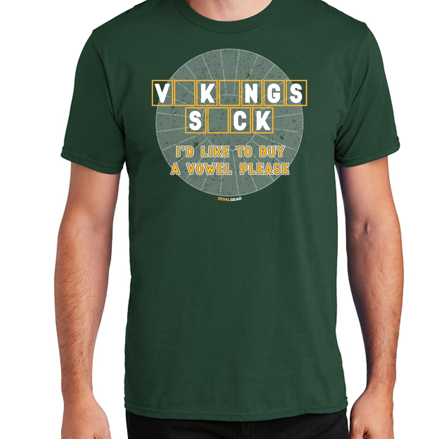 Buy A Vowel T-Shirt for Packers Football Fans (Anti-Vikings)