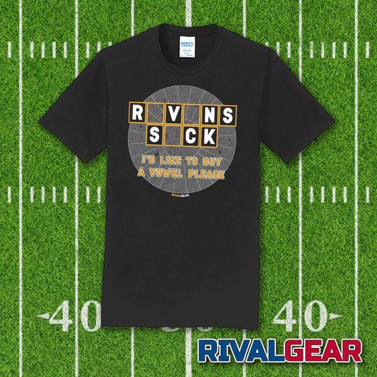 Buy A Vowel T-Shirt for Steelers Football Fans (Anti-Ravens)