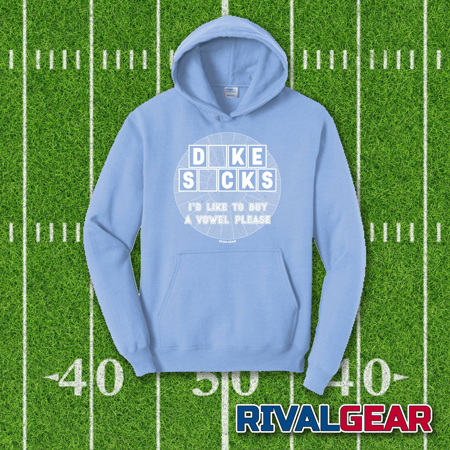 Buy A Vowel Hoodie for North Carolina Football Fans (Anti-Duke)