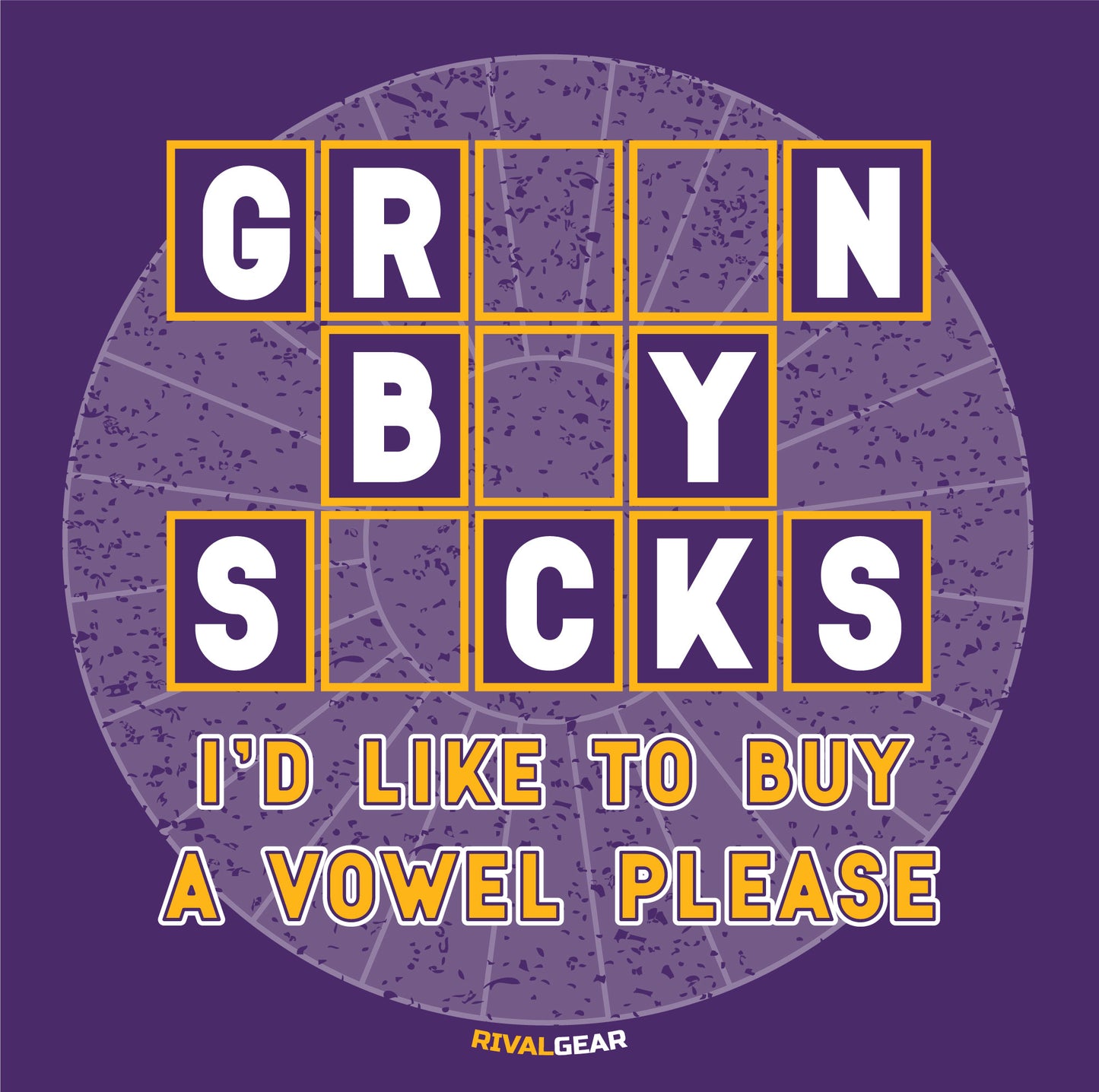 Buy A Vowel T-Shirt for Vikings Football Fans (Anti-Packers)