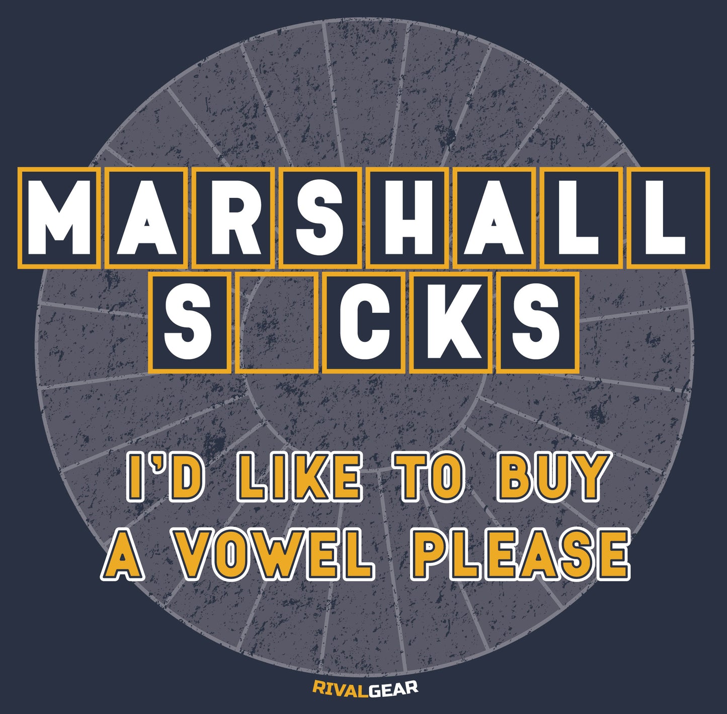 Buy A Vowel T-Shirt for West Virginia Football Fans (Anti-Marshall)