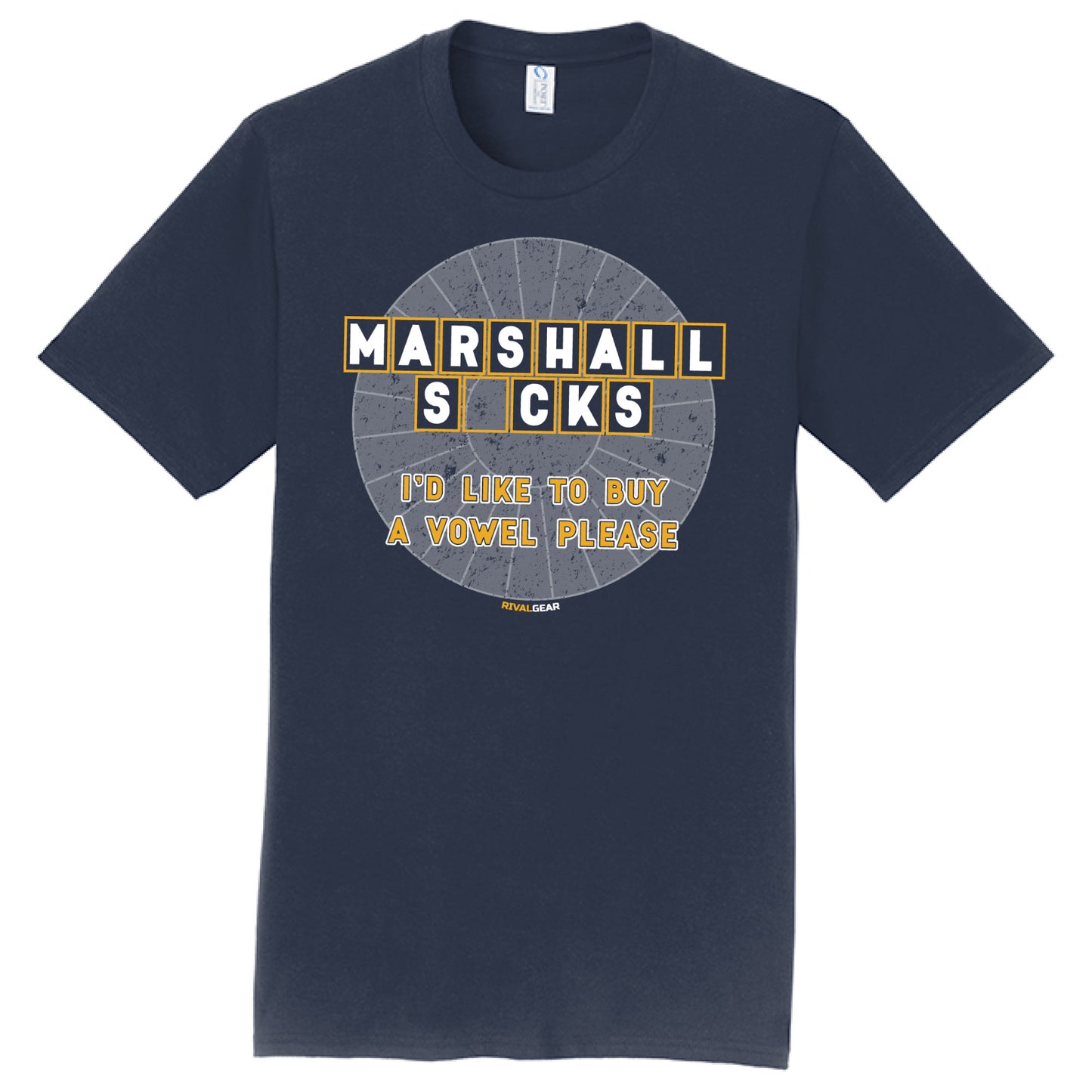 Buy A Vowel T-Shirt for West Virginia Football Fans (Anti-Marshall)