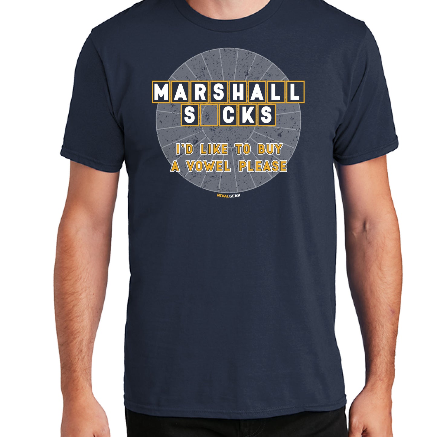 Buy A Vowel T-Shirt for West Virginia Football Fans (Anti-Marshall)