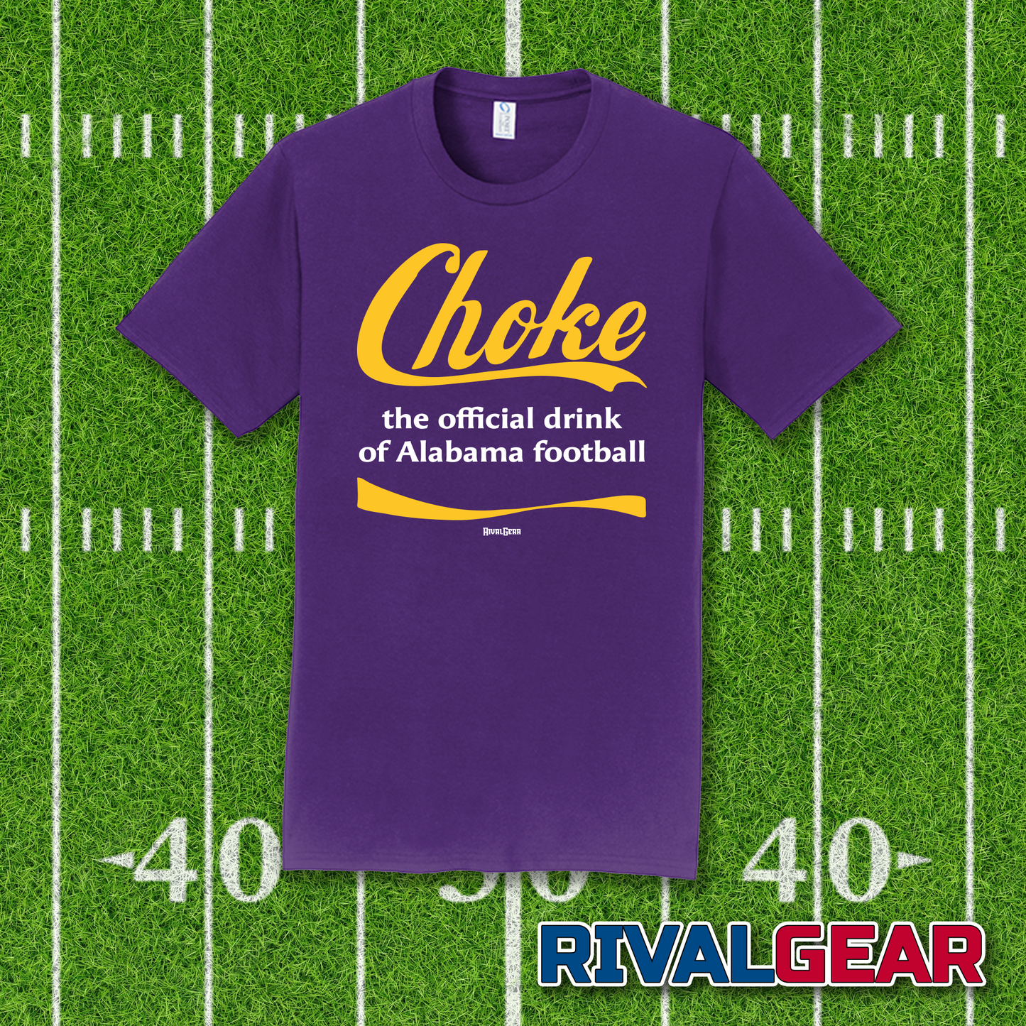 Choke T-Shirt for LSU Football Fans (Anti-Bama)