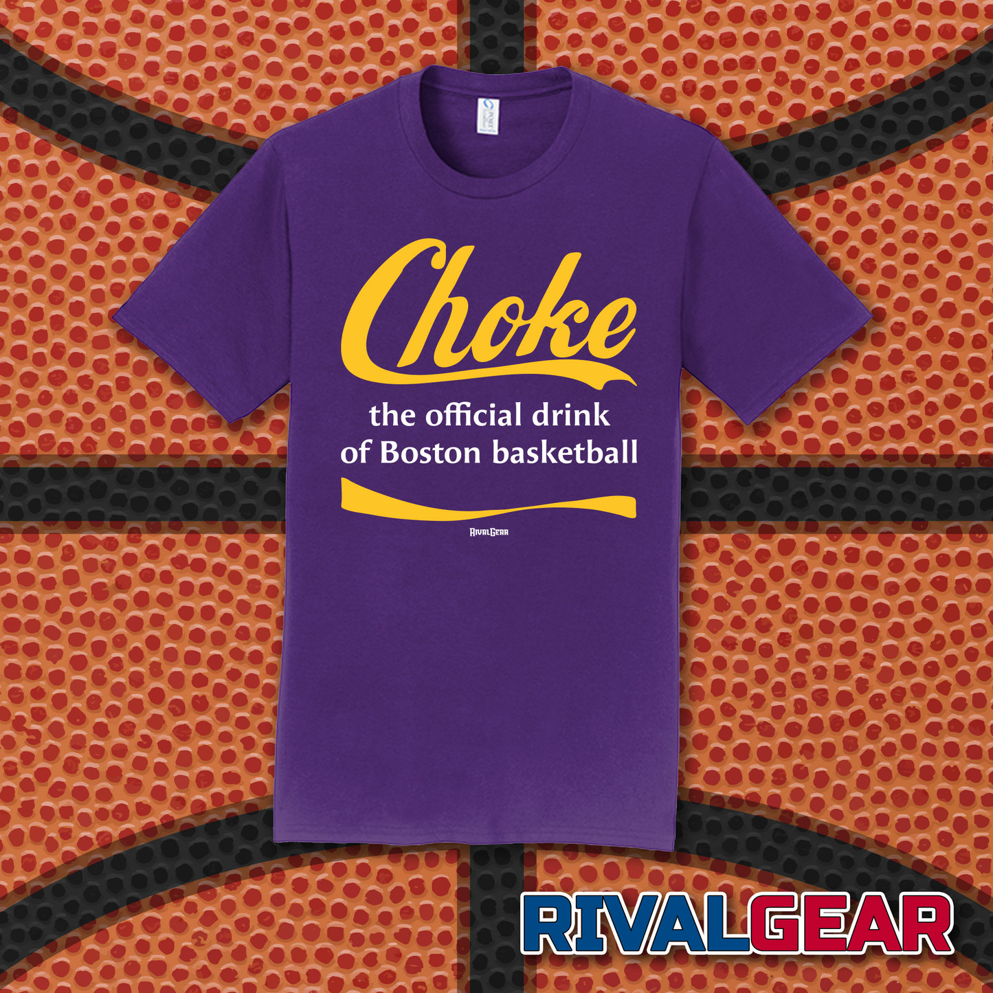 Choke T-Shirt for Los Angeles Basketball Fans (Anti-Boston)