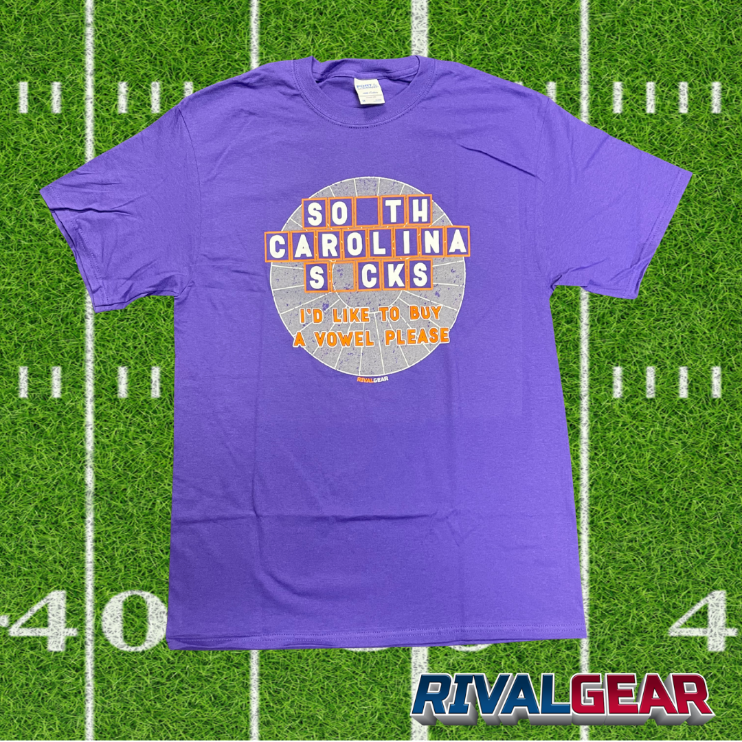 Promo Buy A Vowel T-Shirt for Clemson Football Fans (Anti-South Carolina)
