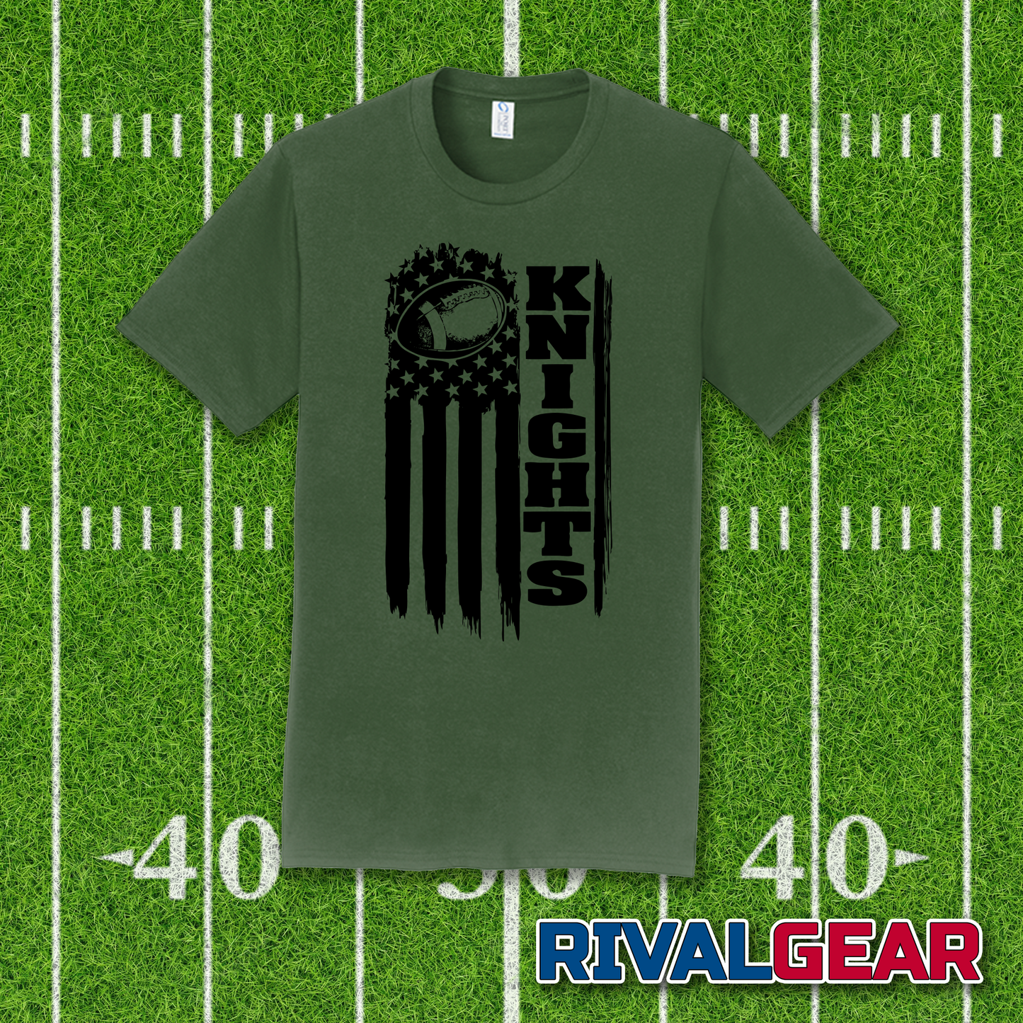 Flag Football Knights - Knights Football Fans T-Shirt