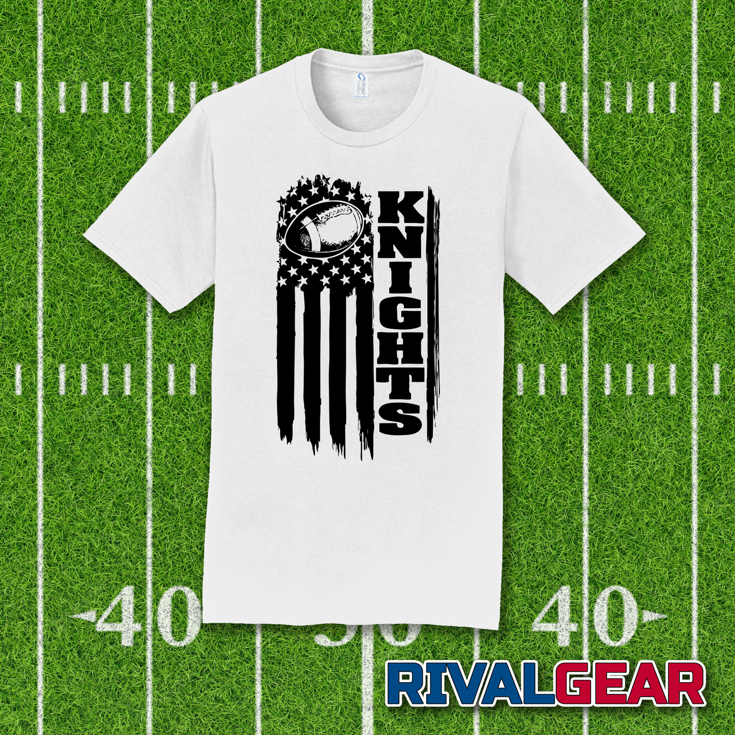 Flag Football Knights - Knights Football Fans T-Shirt