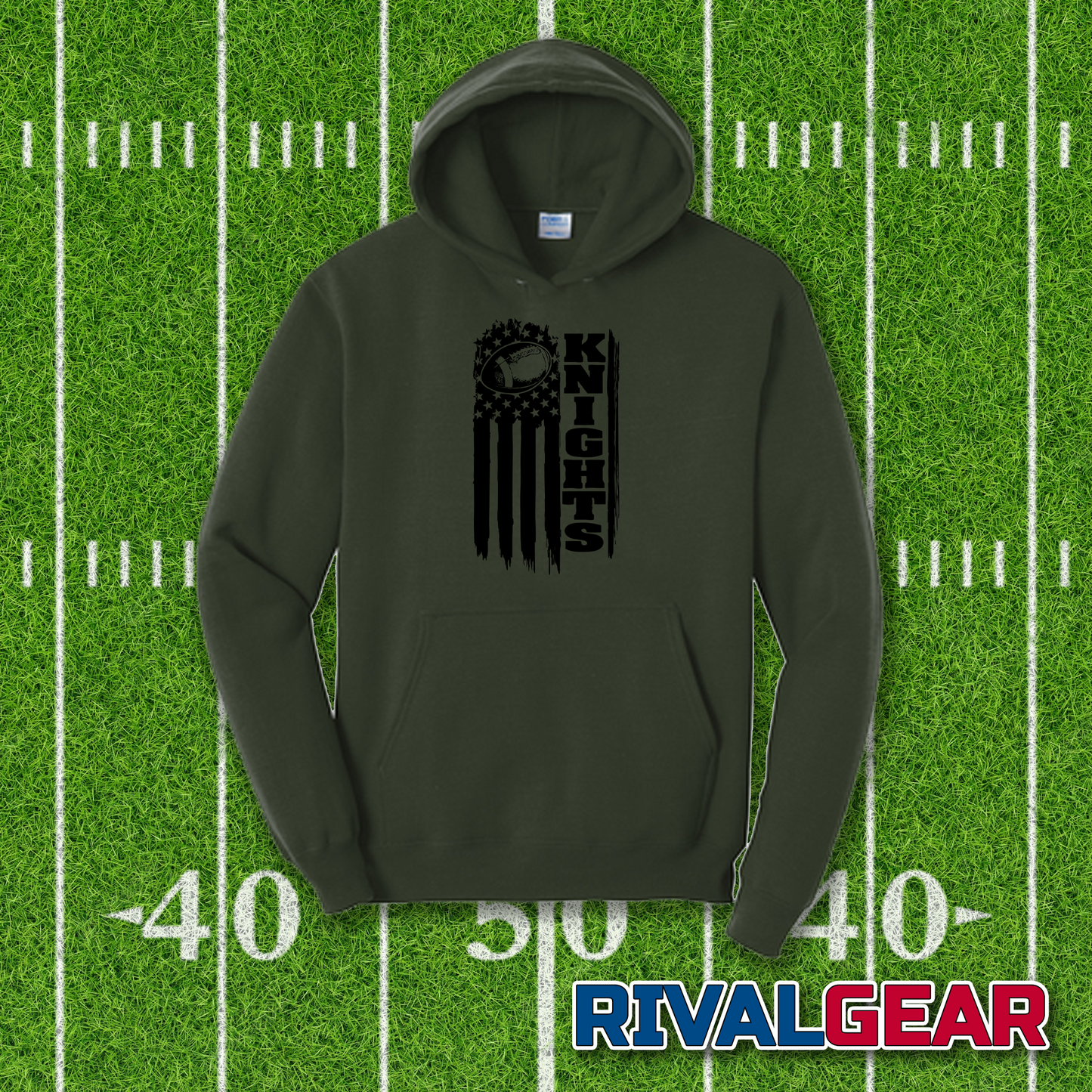 Flag Football Knights - Knights Football Fans Hoodie