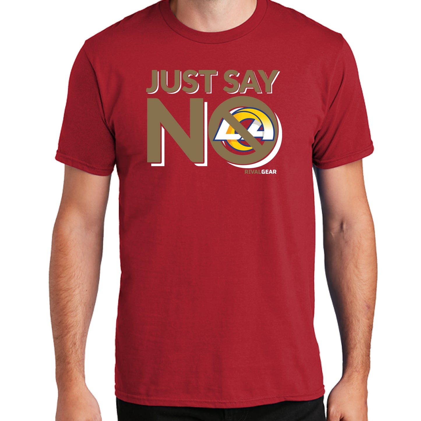 Just Say No T-Shirt for San Francisco Football Fans (Anti-Rams)