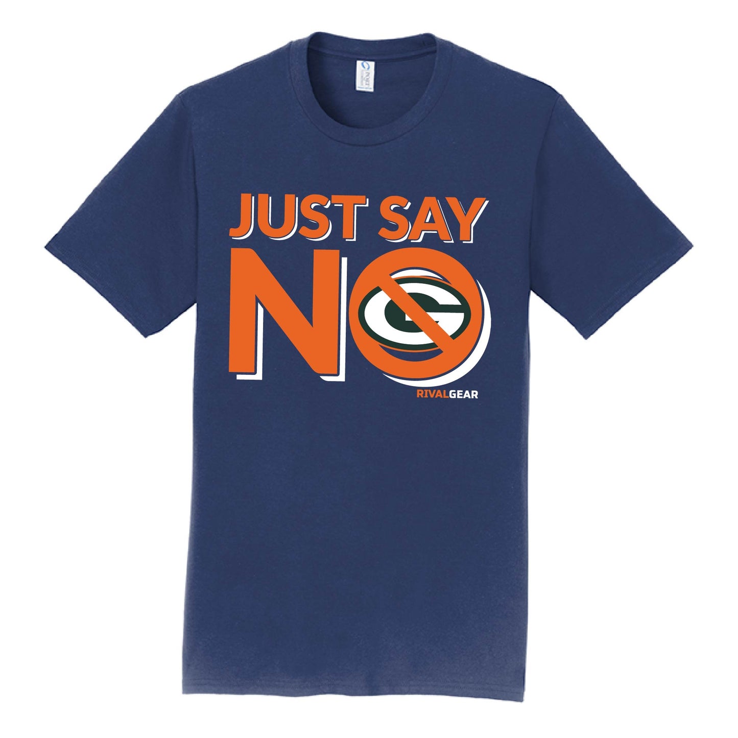 Promo Just Say No T-Shirt for Bears Football Fans (Anti-Packers)