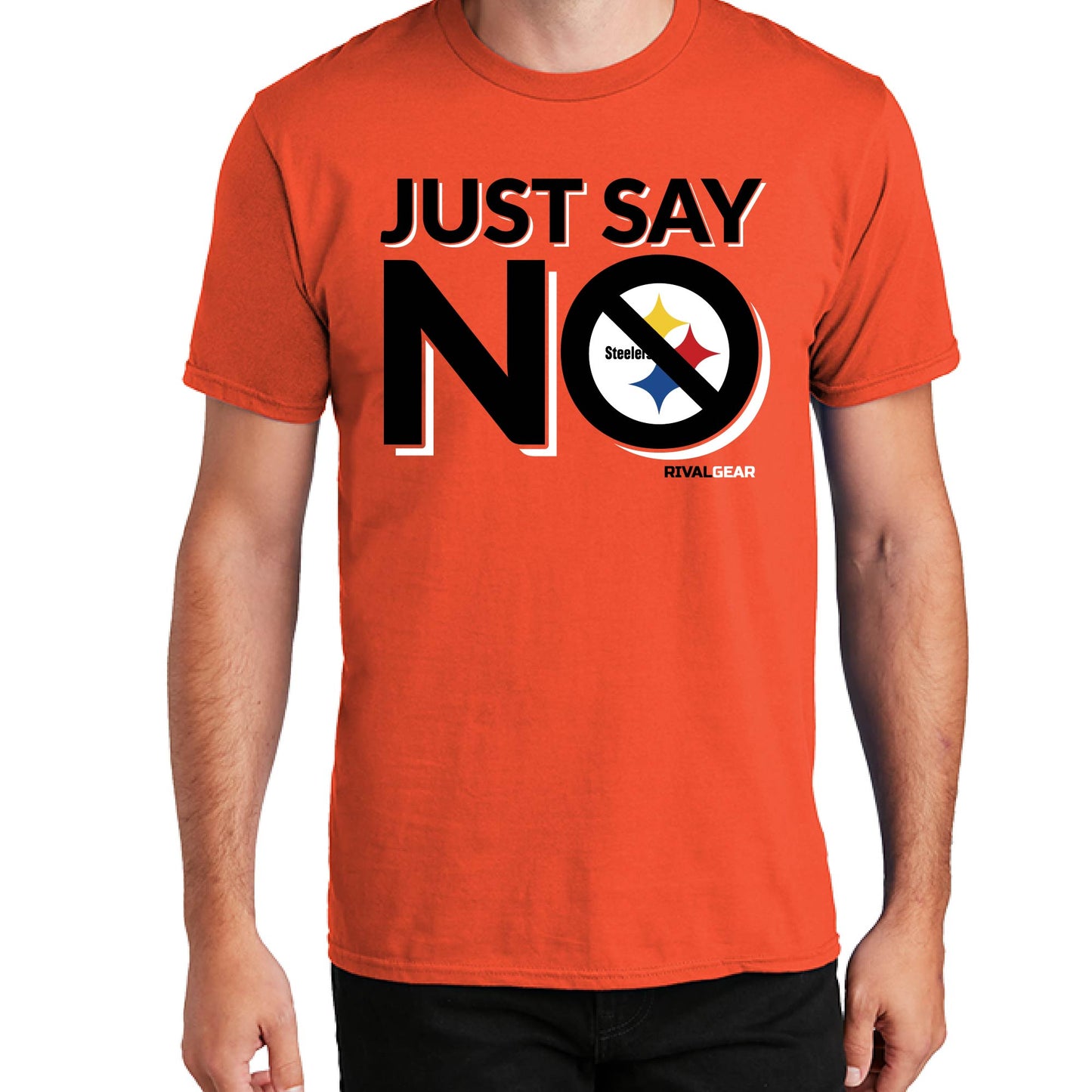 Just Say No T-Shirt for Bengals Football Fans (Anti-Steelers)