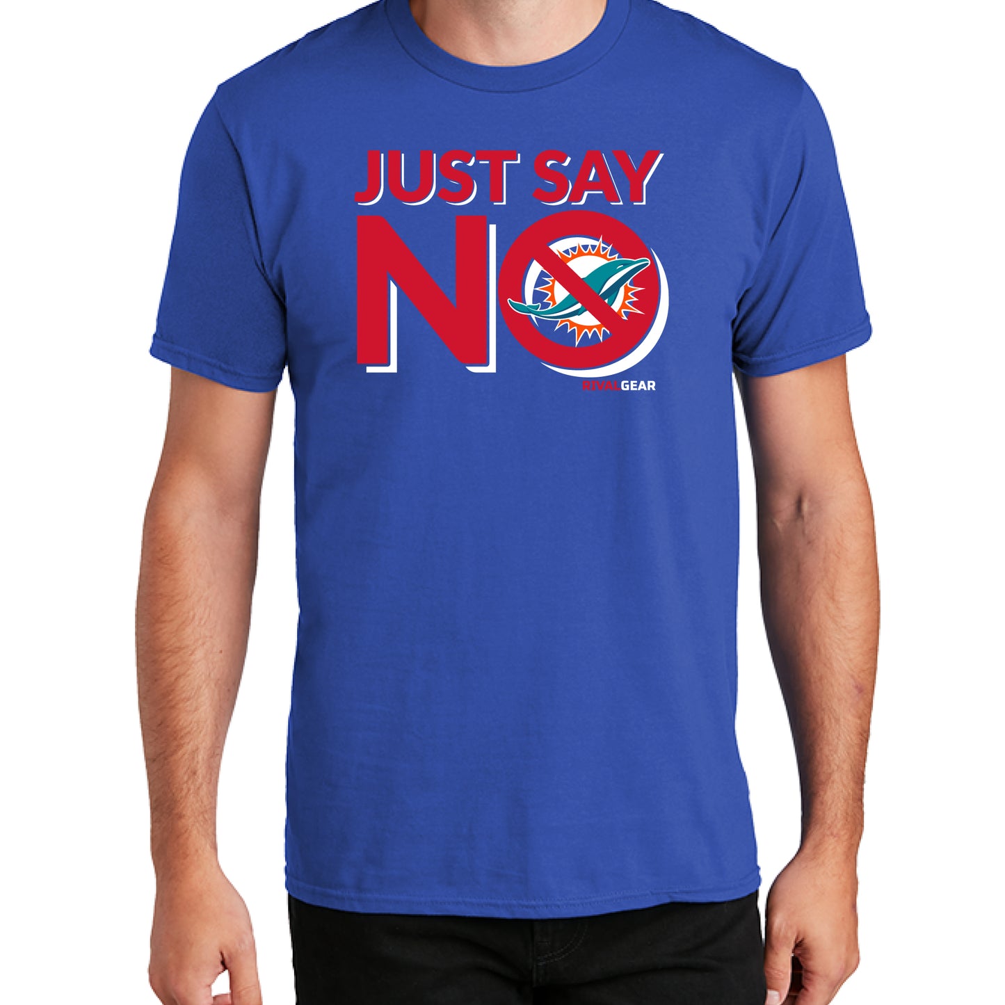 Just Say No T-Shirt for Bills Football Fans (Anti-Dolphins)