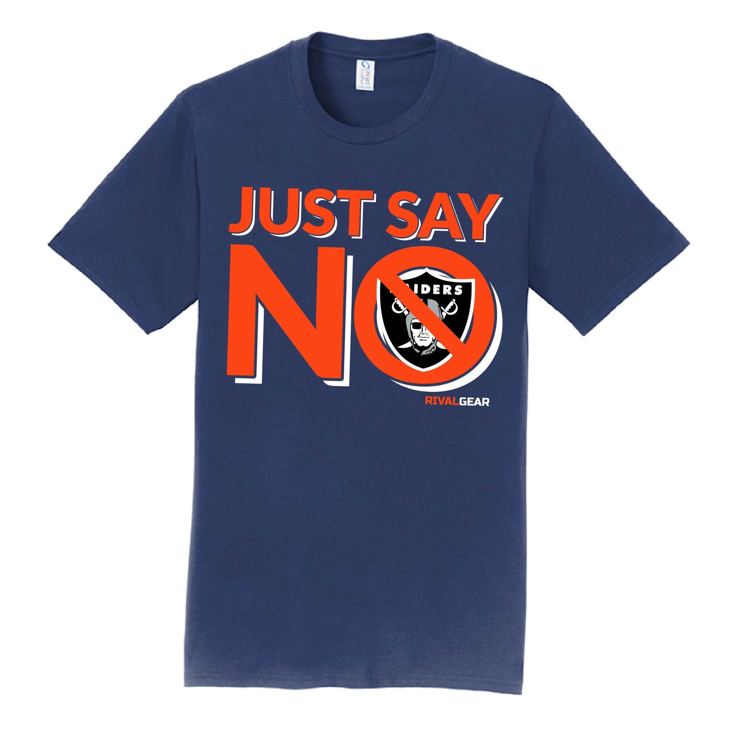 Just Say No T-Shirt for Broncos Football Fans (Anti-Raiders)