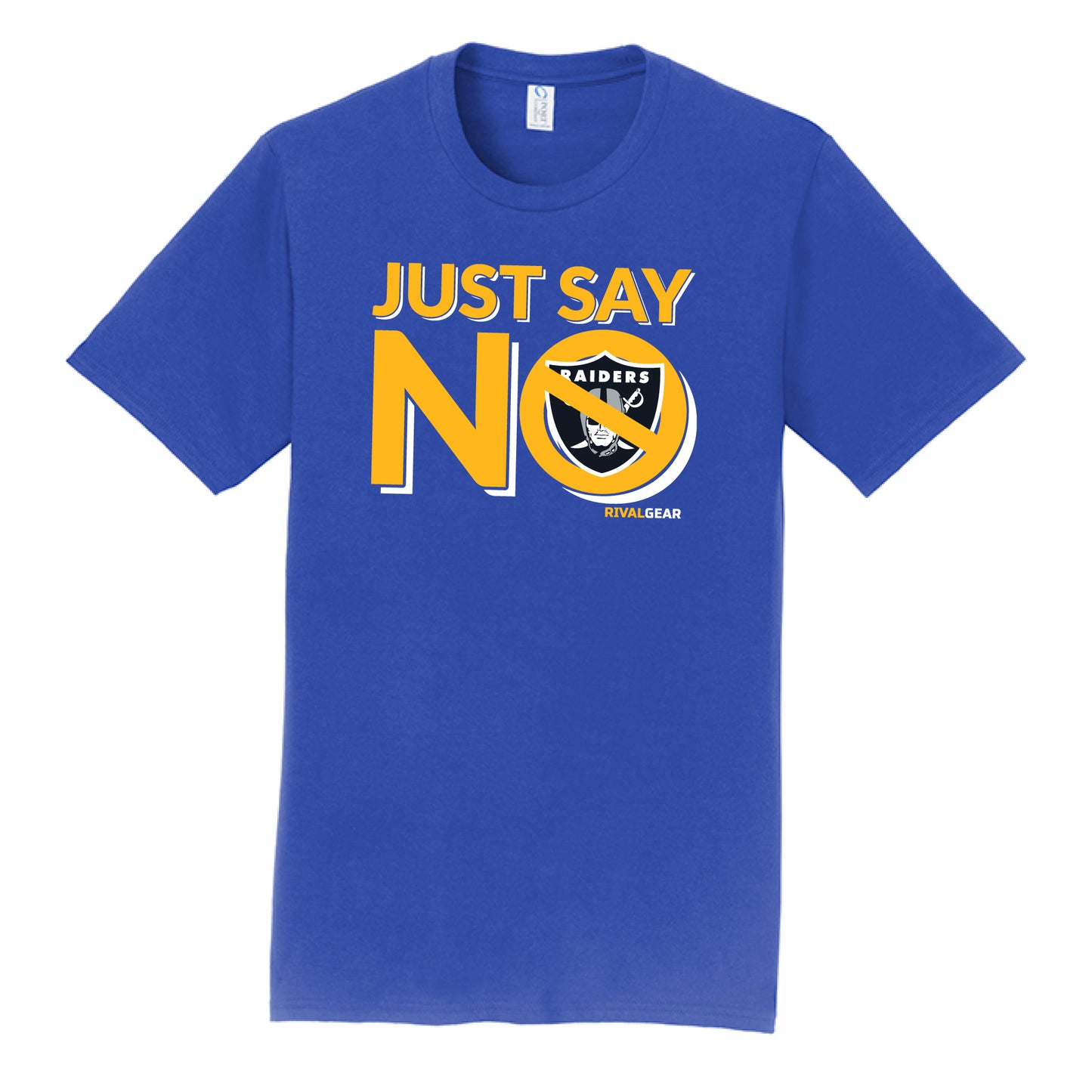 Just Say No T-Shirt for Chargers Football Fans (Anti-Raiders)