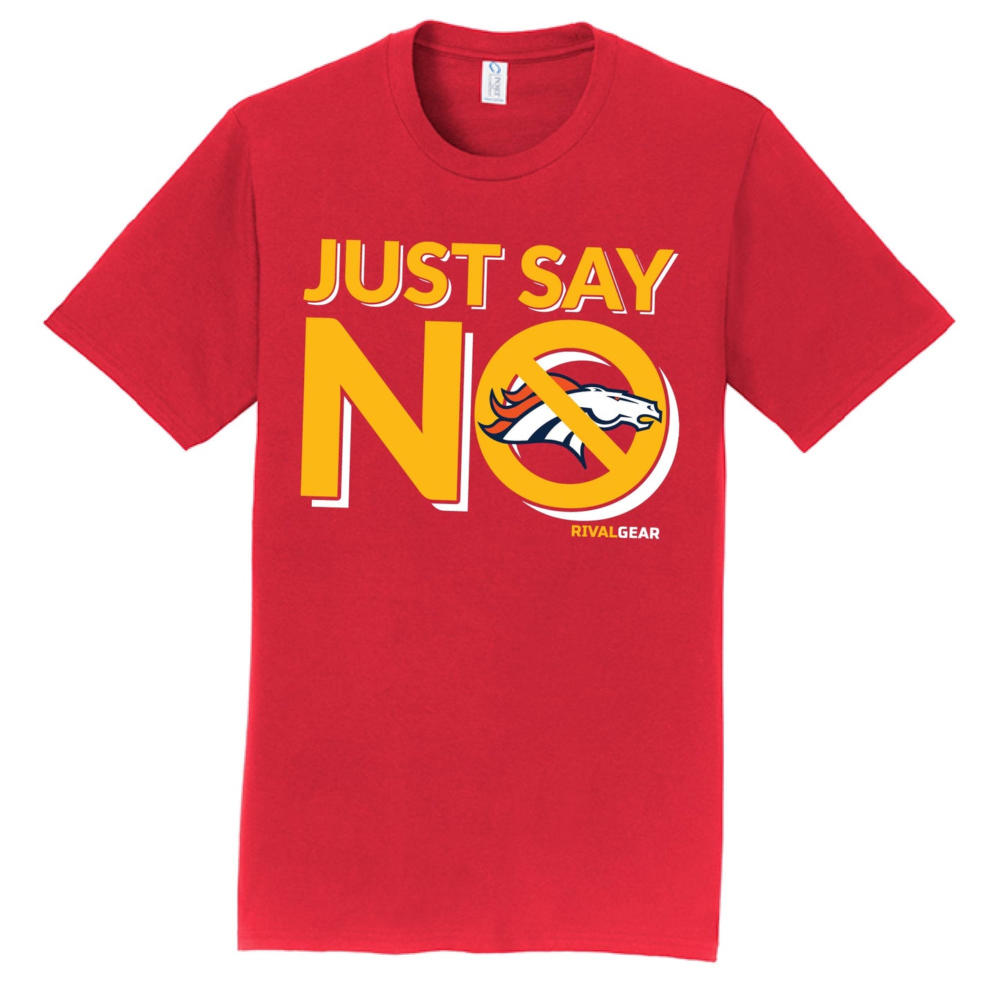 Just Say No T-Shirt for Chiefs Football Fans (Anti-Broncos)