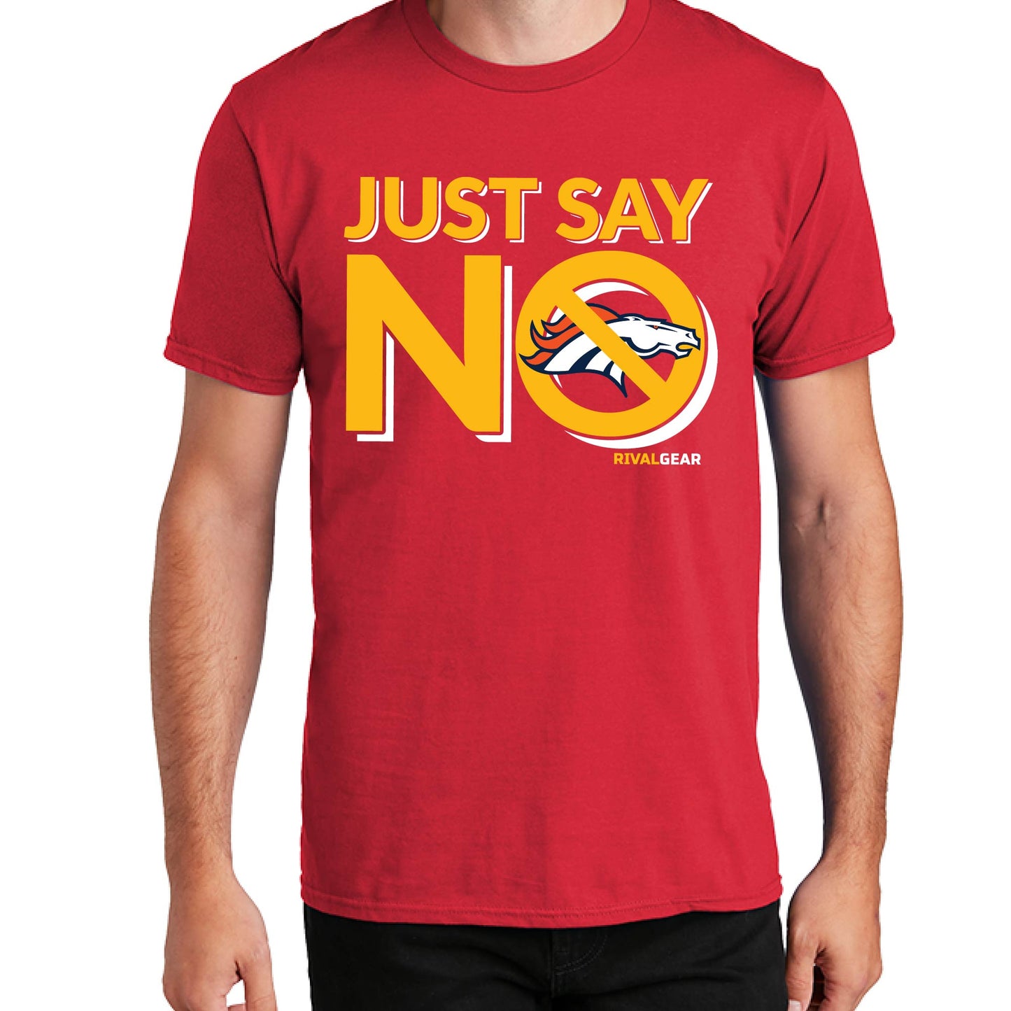 Just Say No T-Shirt for Chiefs Football Fans (Anti-Broncos)