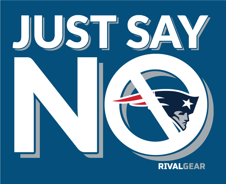 Just Say No T-Shirt for Colts Football Fans (Anti-Patriots)