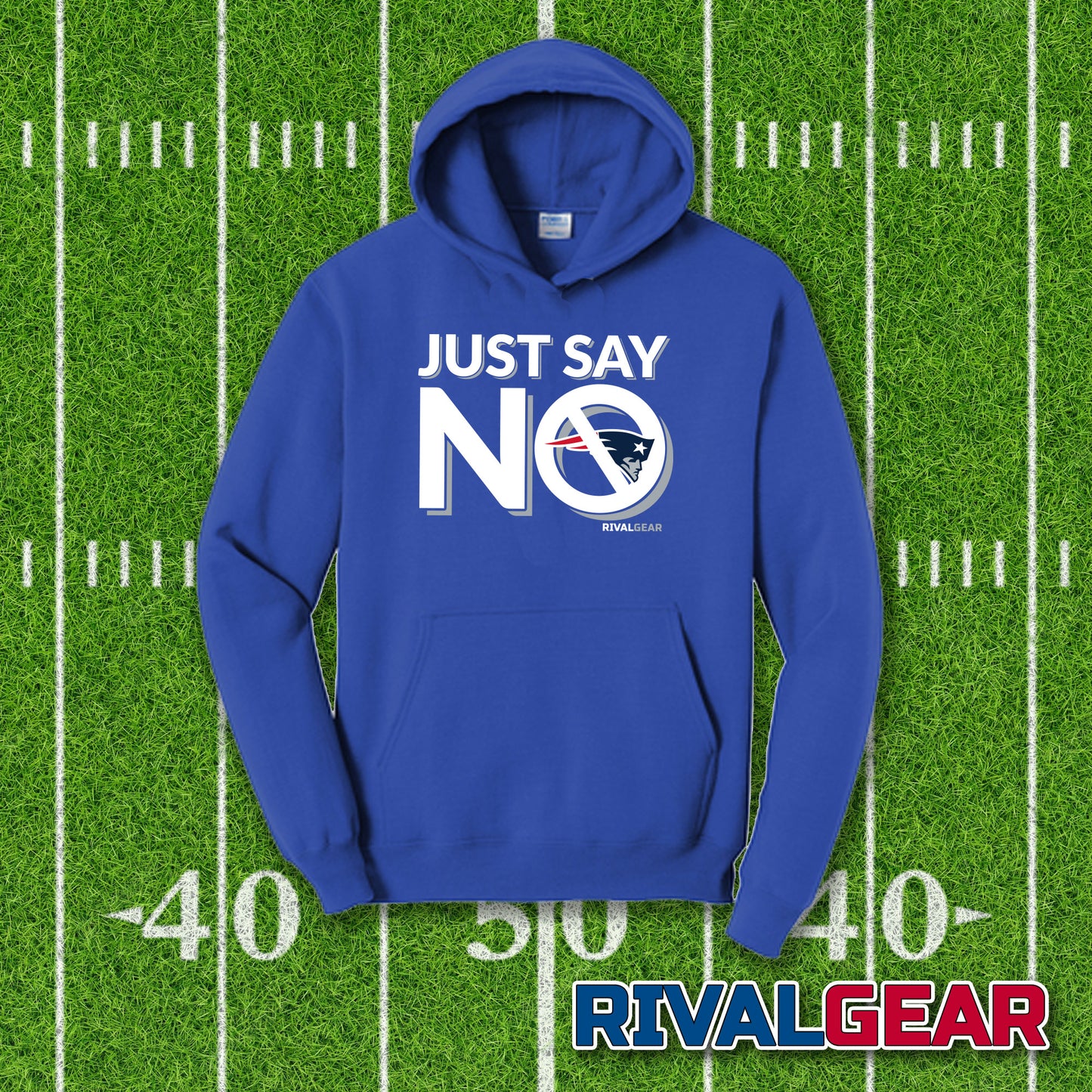 Just Say No Hoodie for Colts Football Fans (Anti-Patriots)
