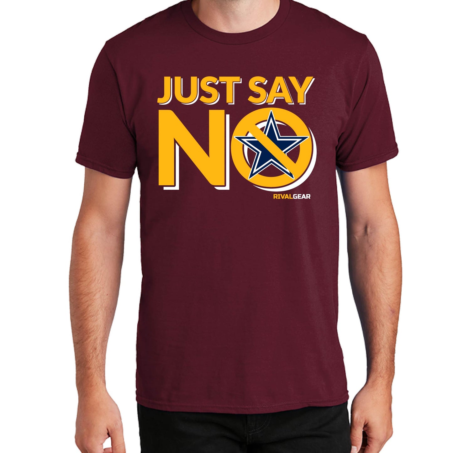 Just Say No T-Shirt for Commanders Football Fans (Anti-Cowboys)