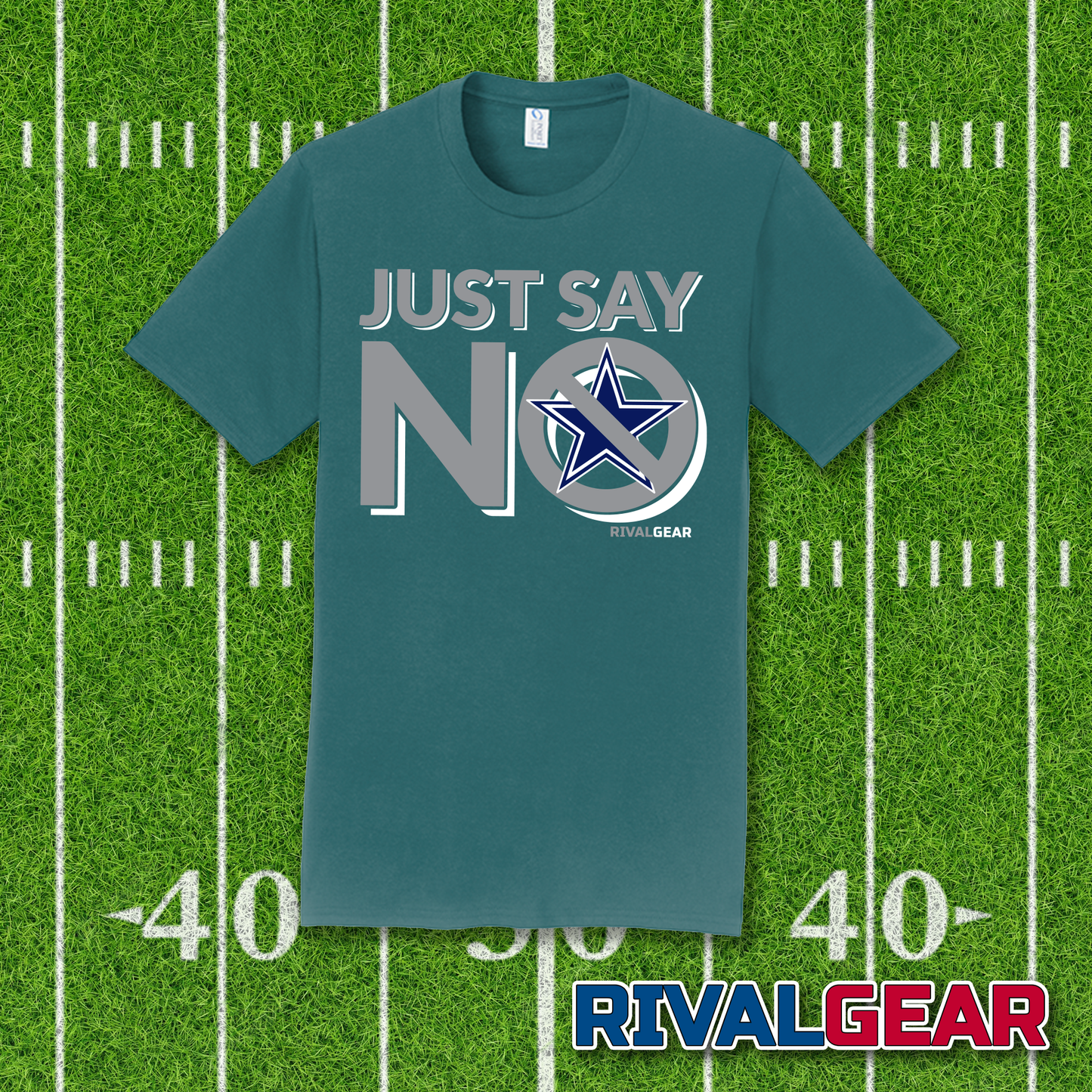 Just Say No T-Shirt for Eagles Football Fans (Anti-Cowboys)