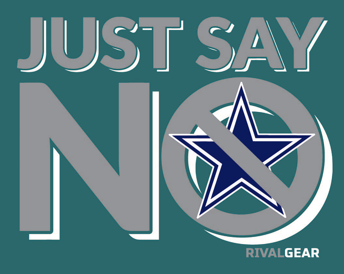 Just Say No T-Shirt for Eagles Football Fans (Anti-Cowboys)