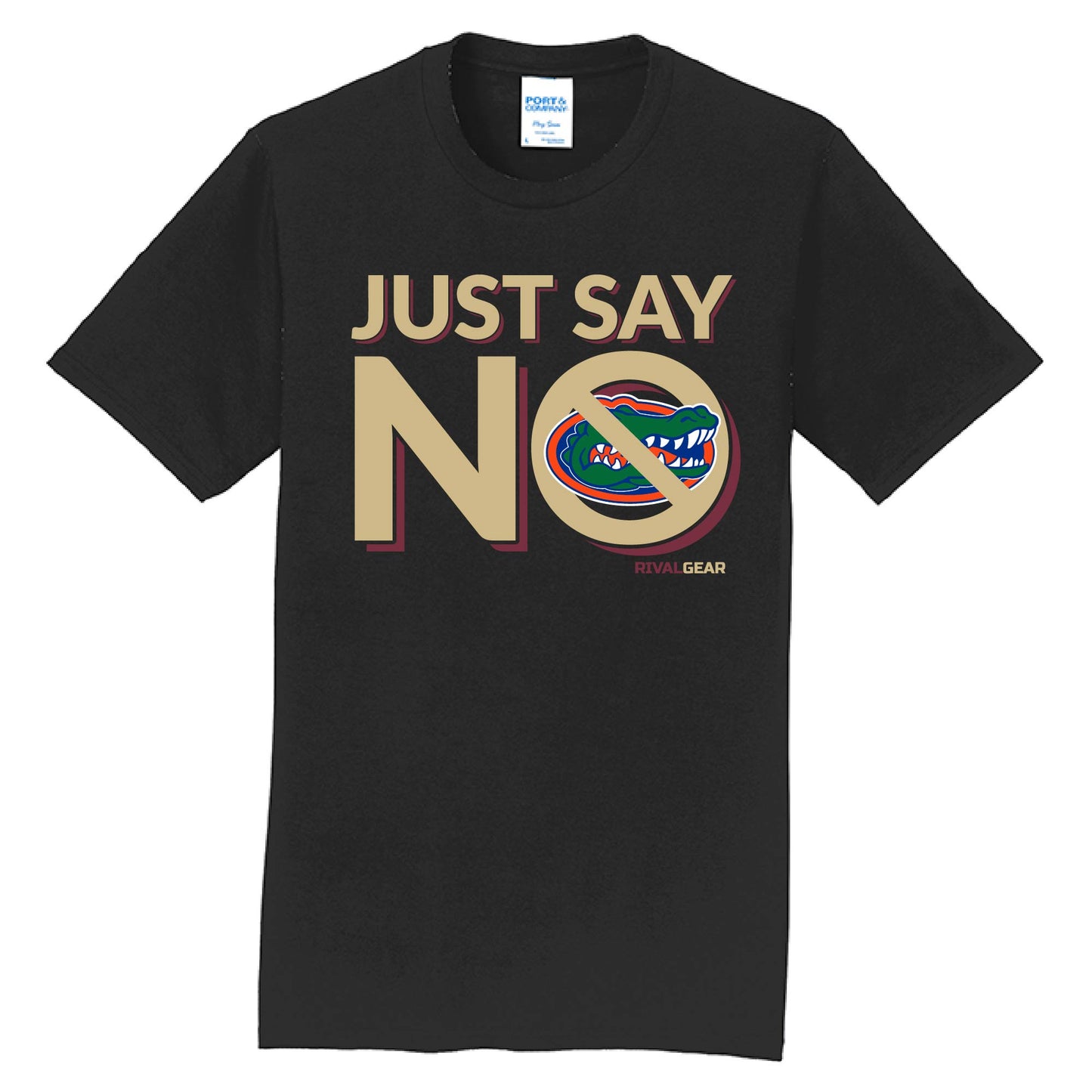 Just Say No T-Shirt for Florida State Football Fans (Anti-Florida)