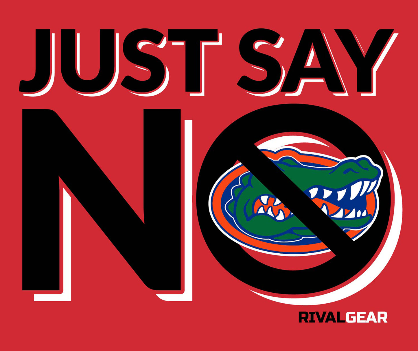 Promo Just Say No T-Shirt for Georgia Football Fans (Anti-Florida)